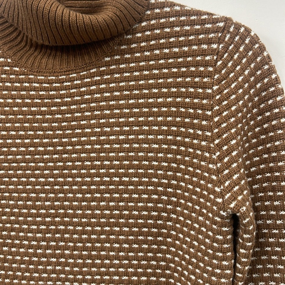 JCREW Turtleneck Sweater Tan Cream XS - Picture 2 of 5